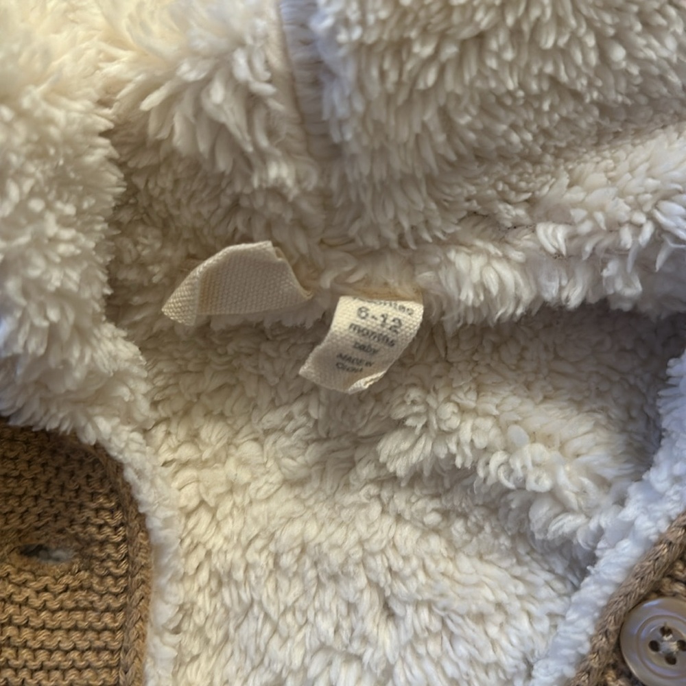 Baby Gap Sherpa lined bear jacket - Picture 2 of 3